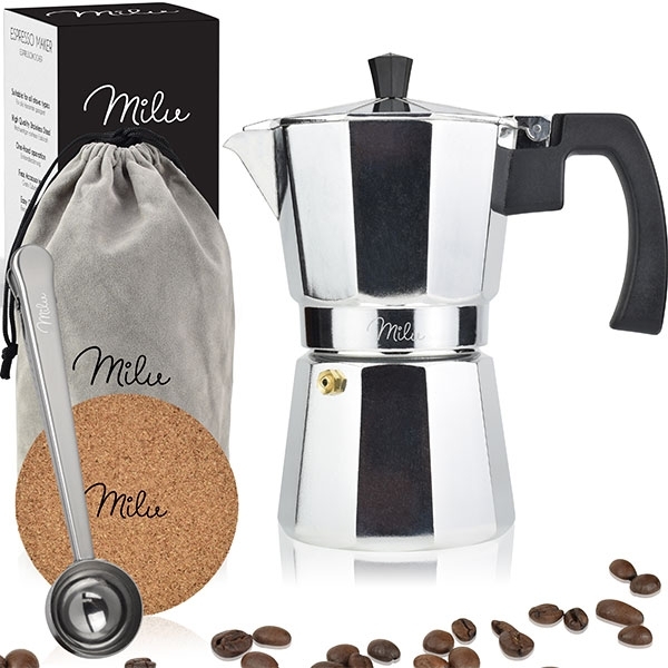 Milu Espressokocher 3 Tassen Alu