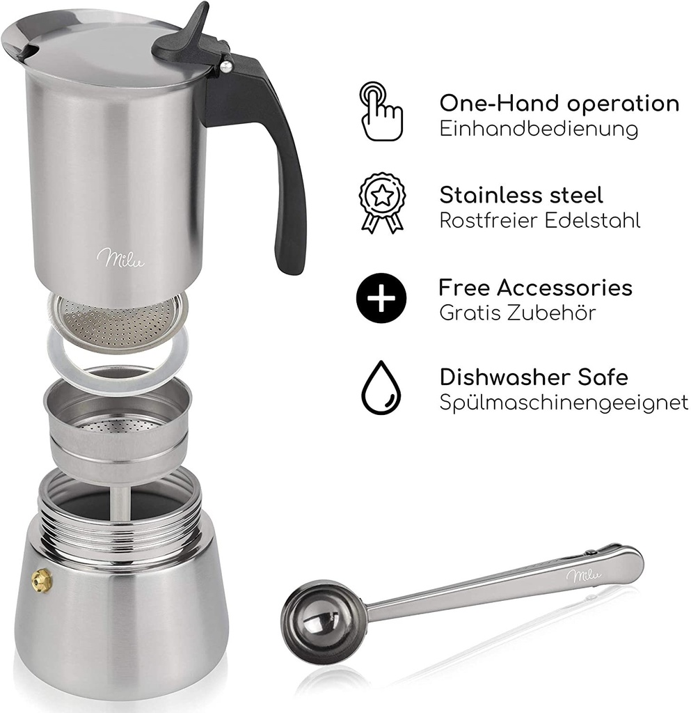 Milu Espressokocher 4 Tassen